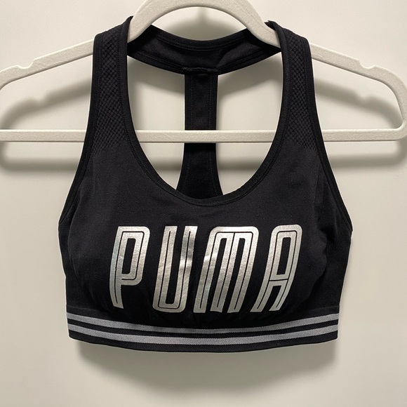 NICE *PUMA* LOGO SPORT BRA! Size Large - Picture 2 of 5